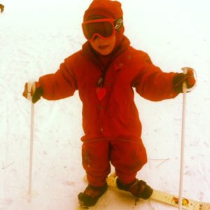 toddler on skis 